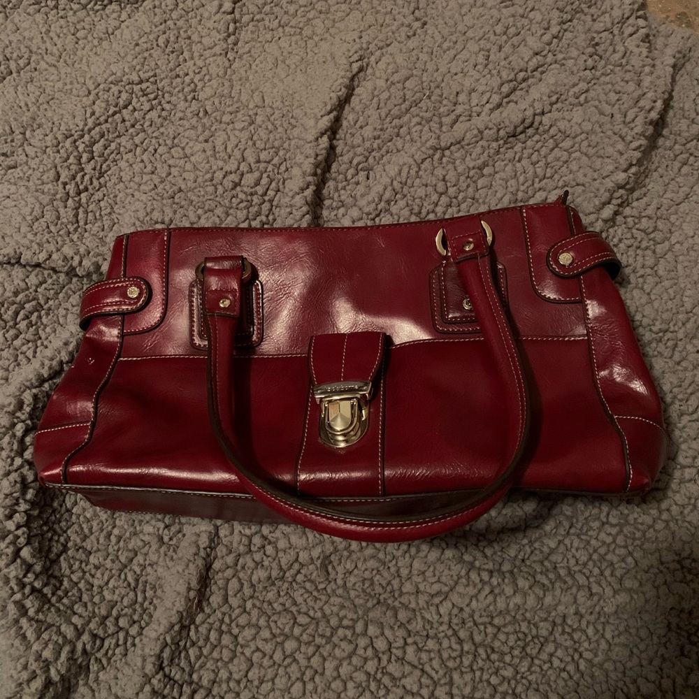 Bright Red Liz Caliborne Purse